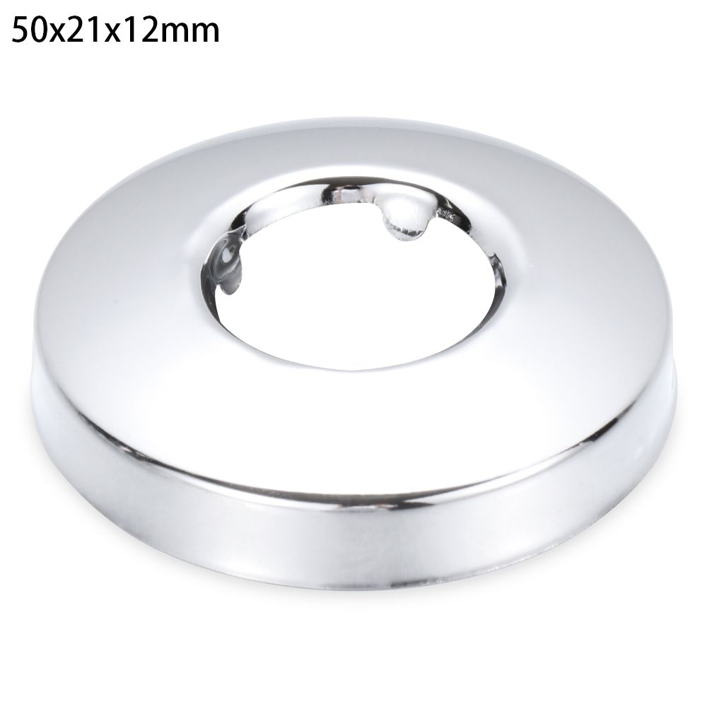 Shower Kitchen Wall Flange Chrome Flange Cover Faucet Accessories Pipe Wall Covers Faucet Decor Faucet Decorative Cover: 50x21x12mm