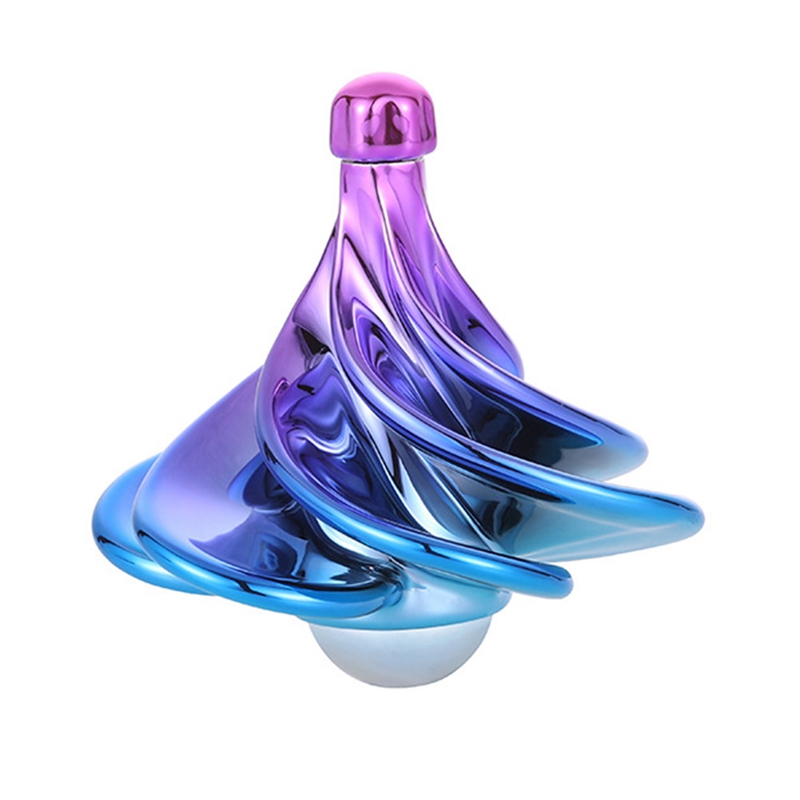 Desktop Decompressie Wind geblazen Spin-extraheren Roterende Sferische Gyroscoop Kinetische Bureau Speelgoed Fidget Speelgoed Vloeiende Vinger Speelgoed: MC
