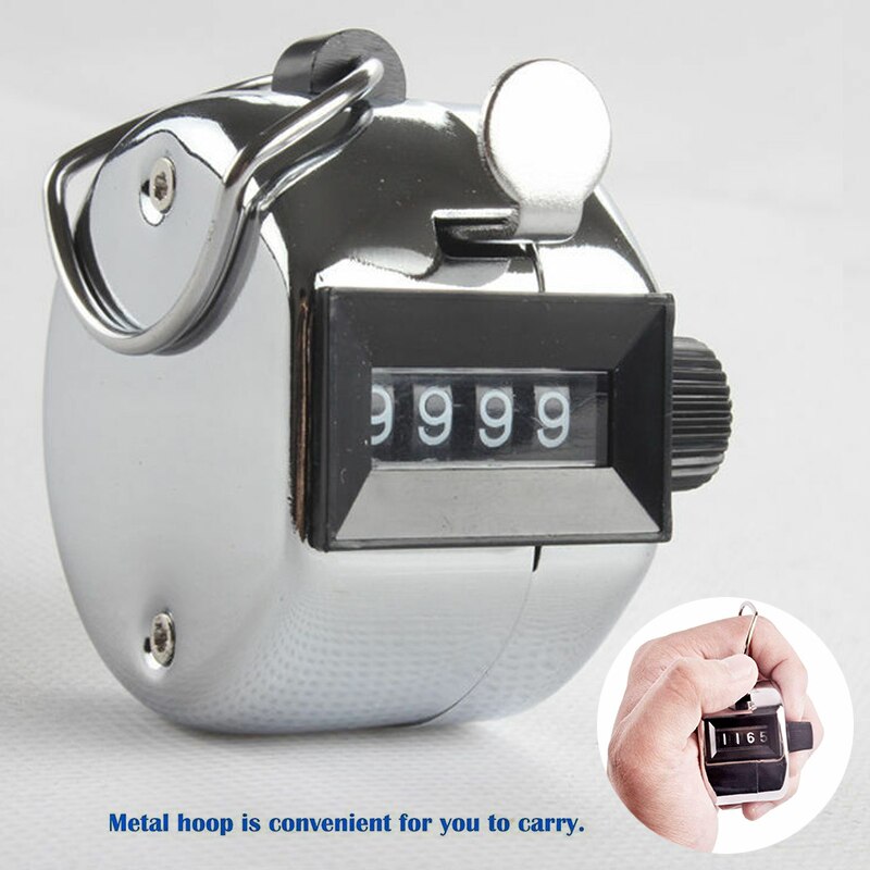 Mechanical 4 Digit Hand Tally Counter Manual Palm Clicker Click Manual Counting hand tally counter