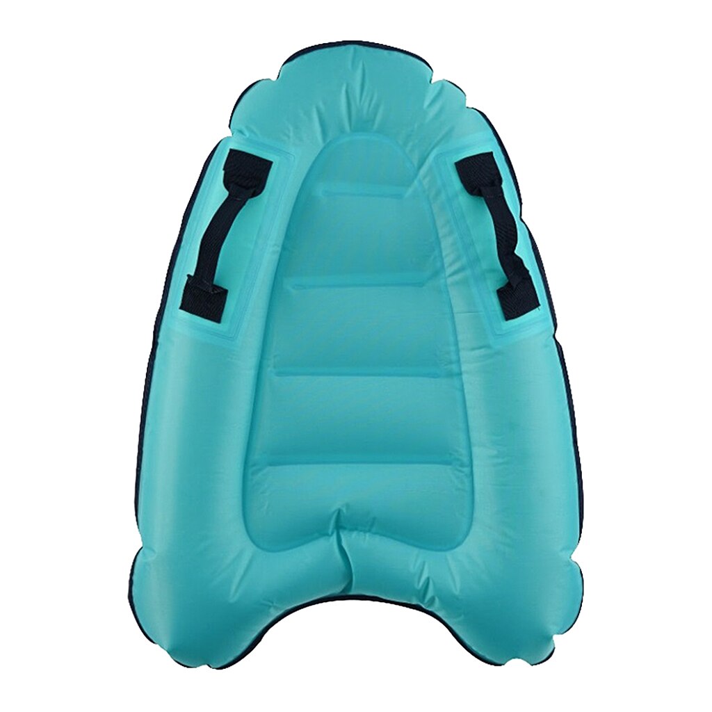 Inflatable Kickboards Surf Body Board 60x80cm w/ Handle Swimming Floating Mat Mini Surfboards for Unisex Children Kids: Blue