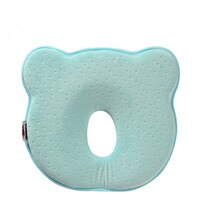 Bebê recém-nascido travesseiro macio infantil enfermagem evitar cabeça plana memória espuma almofada moldar travesseiro dormir positioner proteger: Blue