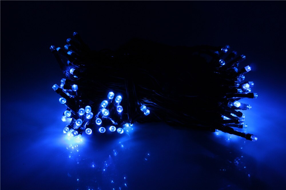 22M 200 Led Street Garlands Christmas Tree Houses Garden Waterproof Lighting String Fairy Lights Outdoor Solar Chain Led Festoon