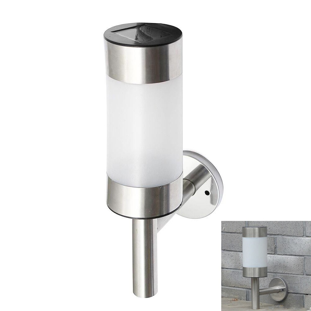 Roestvrij Staal Led Solar Verlichting Led Wandlamp Hek Lamp Outdoor Tuinverlichting Secuity Sensor Hek Lamp