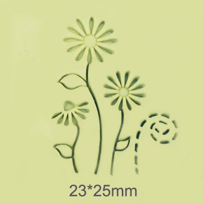 Mini tampon à savon en résine fait à la main, lettre, Diy, naturel, motifs de fleurs, plantes, tampon acrylique pour la fabrication de savon: No.178  2.3x2.5cm