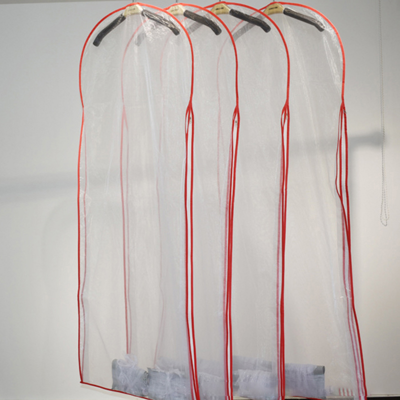 Bruidsjurk Zakken Protector Case Stofdicht Cover Trouwjurken Zak Stofkap Cover Voor Floor Hanger