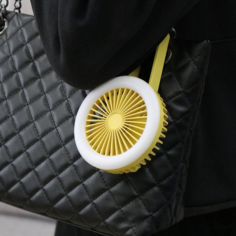 Przenośna klamra górska składany wentylator z diodą doprowadziło lampka nocna z USB ładowarka biurkowa mały wentylator kieszonkowy ścienny montaż sufitowy wentylator