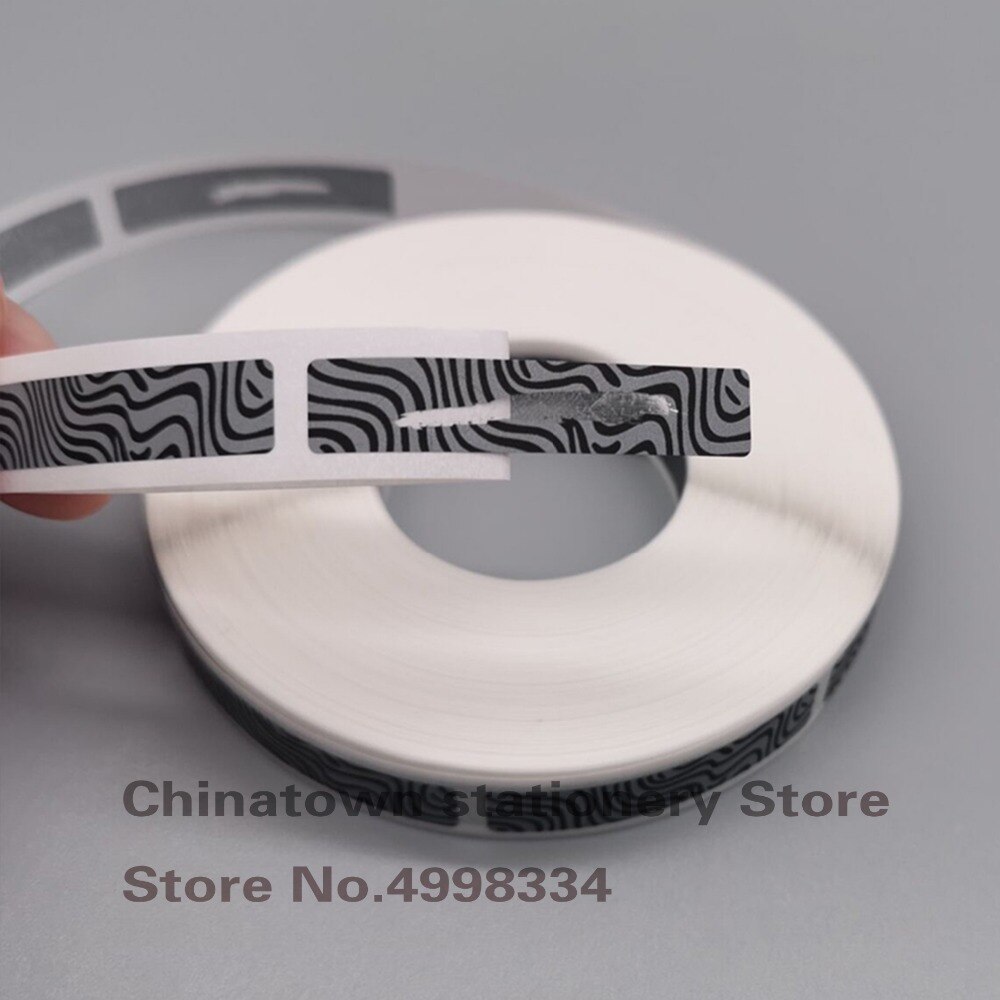 1000pcs 8x40mm manual SCRATCH OFF STICKER LABEL Zebra pattern tape in rolls Code Covering Film