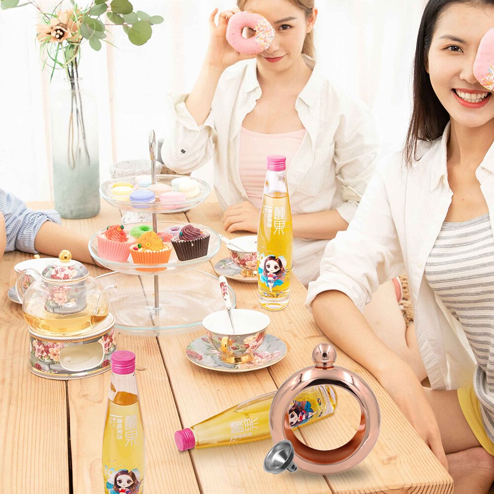 Bracelet Hip Flask 100ML Stainless Steel Carrying Alcohol Whiskey Portable Storing Supplies Bar Supplies Party For