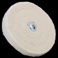 1 Piece 4 Inches 100mm Cotton Polishing Wheel Cloth Buffing Buffer Mirror Polish White Round Wheels Abrasive Tools