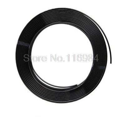 1metres x 6MM CHROME TRIM STRIP BUMPER AIR VENT GRILLE SWITCH RIM MOULDING "U" STYLE: black