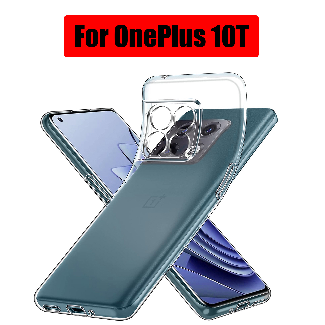 Para Oneplus 12 11 10 Pro Crystal Ultra fino transparente funda suave de silicona para Oneplus 10 Pro 10T
