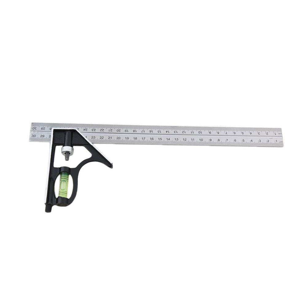 Stainless Steel Adjustable Combination Square Angle Ruler Measuring Tools LG66