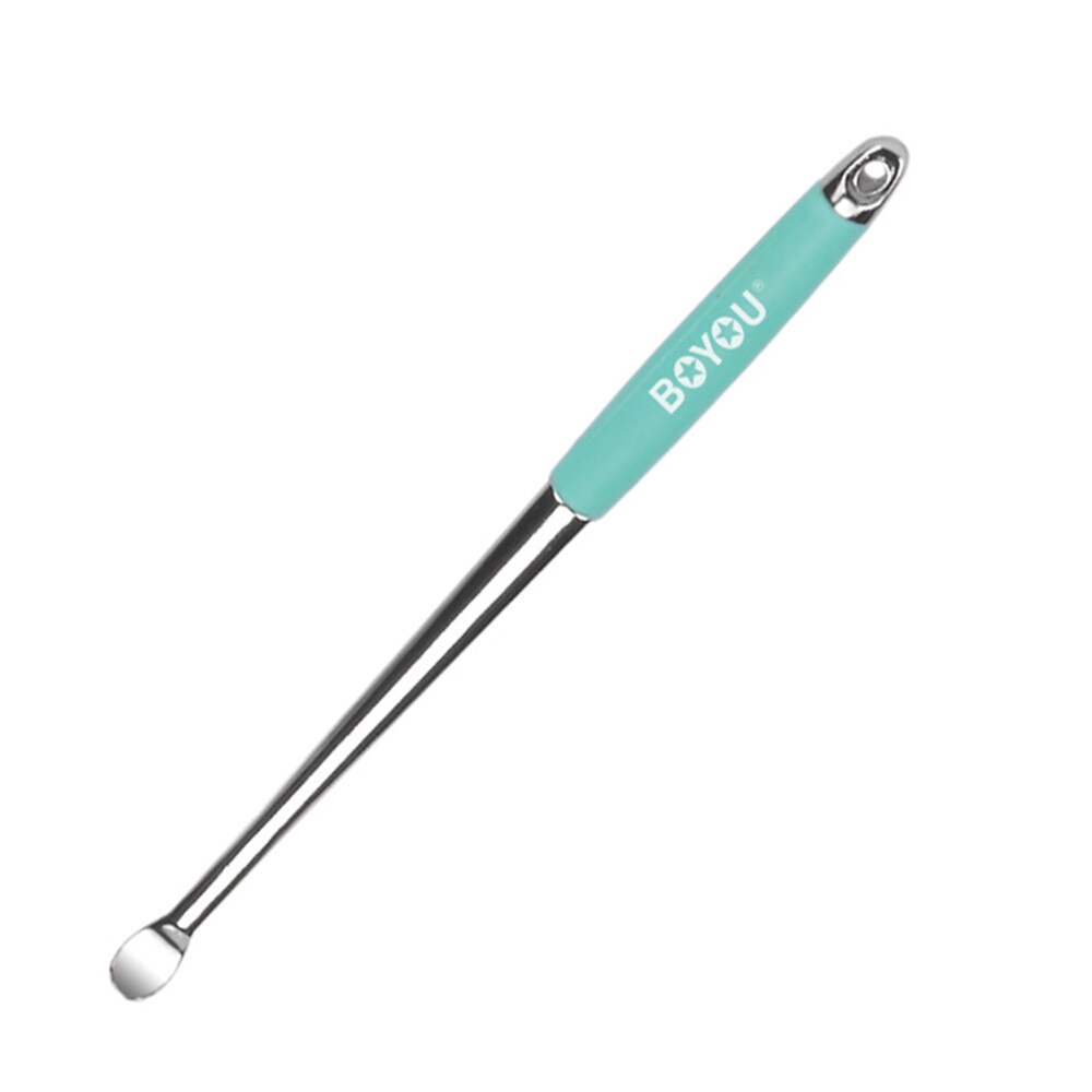 Ear Cleaning Spoon Stainless Steel Earpick Silicone Handle Baby Earwax Removing Safe Tool Kids Adult Nursing Care