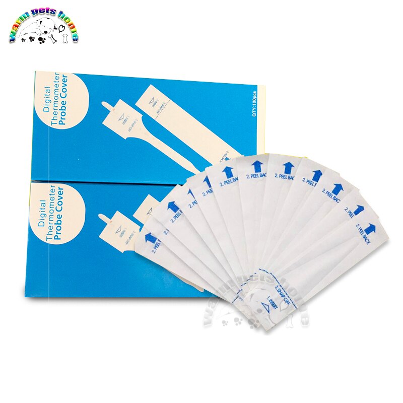 100Pcs Digitale Thermometer Probe Cover Elektronische Thermometer Beschermhoes Wegwerp Huisdier Thermometer Protector Cover