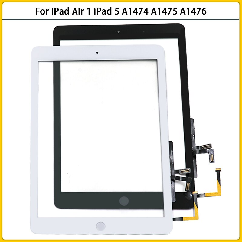 9.7“ For iPad Air 1 iPad 5 A1474 A1475 A1476 Touch Screen Panel Sensor Lcd Front Outer Glass TouchScreen With Button Replace