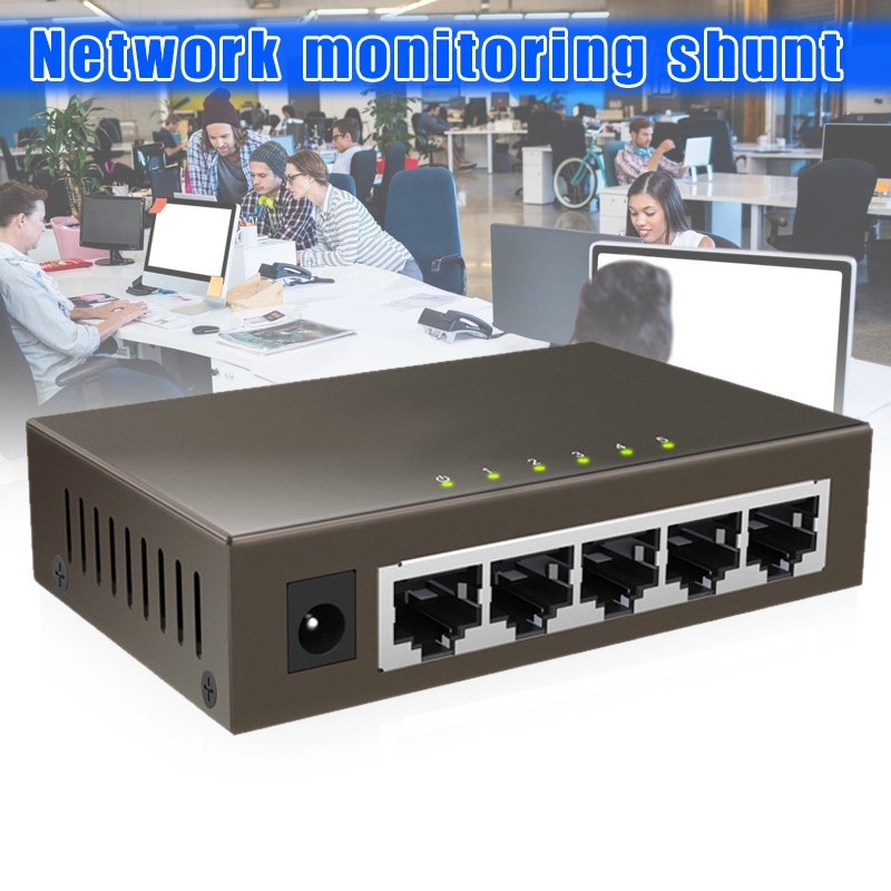 5-Port Switch Gigabit 10/100/1000Mbps 5-Port Gigabit Ethernet Switch Home Office GDeals