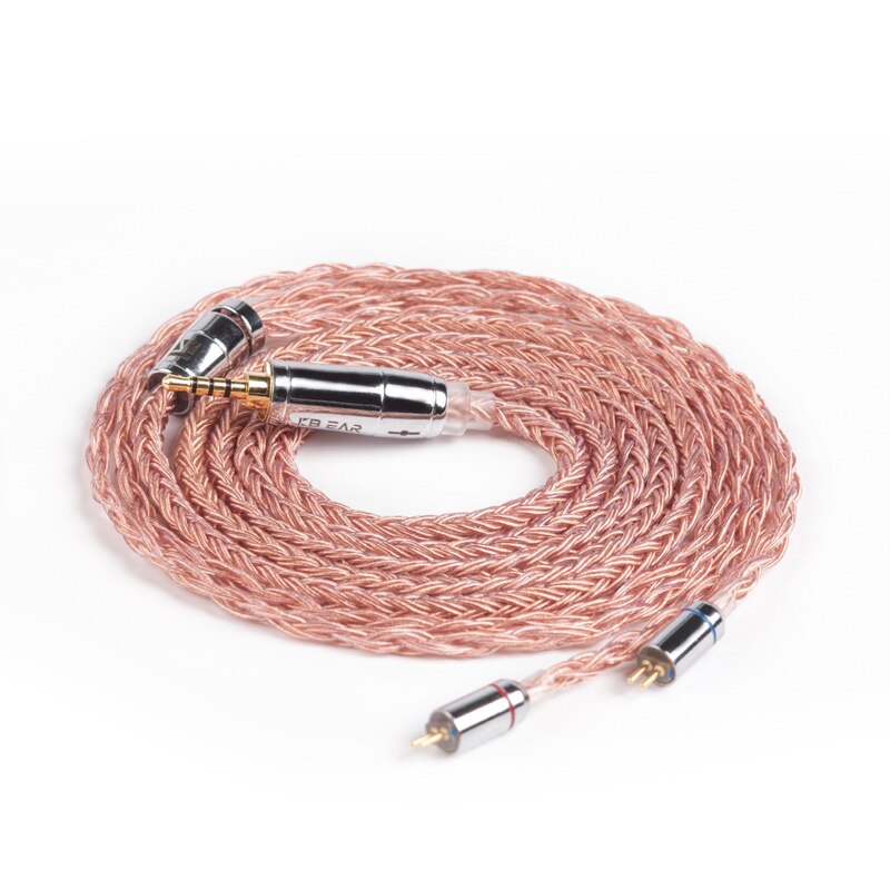 Kbear 16 núcleo prata chapeado equilibrado cabo 2.5/3.5/4.4mm com mmcx/2pin/qdc conector para zs10 pro as10 zsx zsn pro c12 BL-03: 2PIN2.5