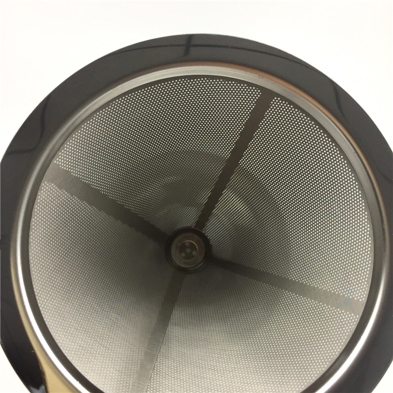 Rustfritt stål kaffefilterholder gjenbrukbare kaffefiltre drypper  v60 drypp kaffekurver