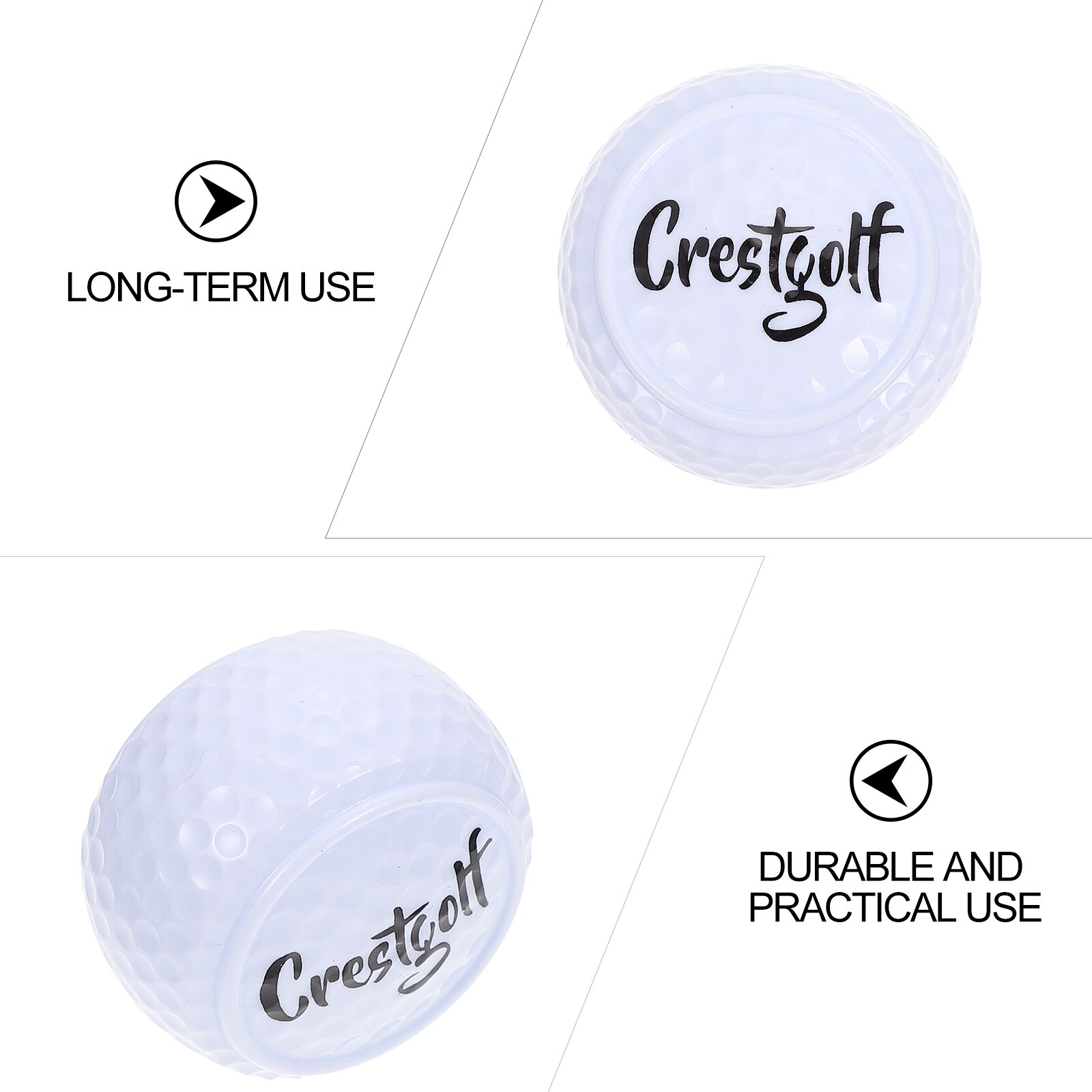 2Pcs Practicing Putting Rod Indoor Golfing Balls Golfing Balls for Outdoor Indoor Practicing Putting