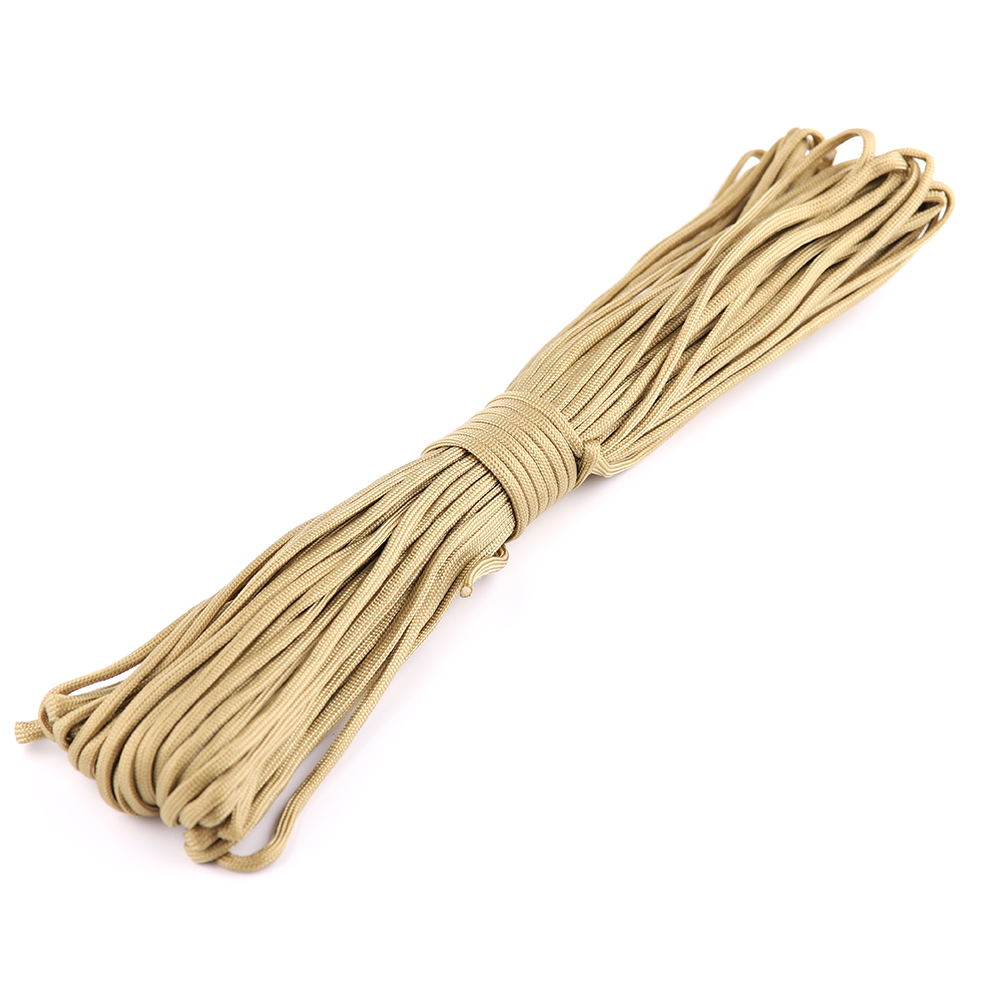 Cuerda de paracaídas 5 15 M 7 núcleos 550 4mm Paracord accesorios de Camping cordón de supervivencia accesorios de tienda de senderismo cuerda de pulsera DIY: Verde / 31 m