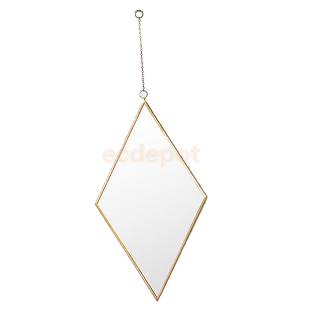 Glass Glamour Dressing Table Vanity Make Up Mirror Bathroom Wall Hangings, with Hanging Strap, Girls