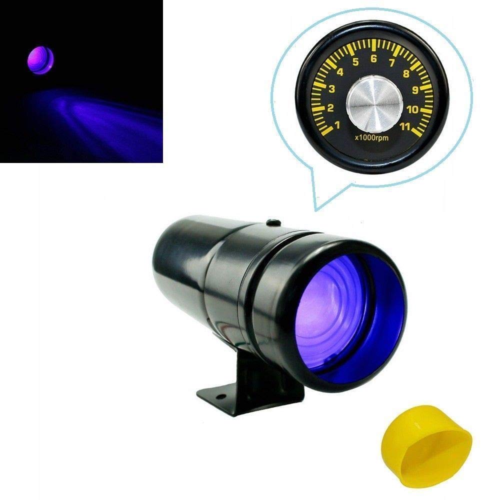 Auto 1000-11000RPM Tachometer Gauge Shift Light Red Lamp Adjustable Car Tachometer Meter Warning With Yellow Gauge YC100137