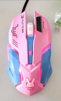 Zienstar Bedrade Usb Roze Gaming Mouse Muizen Met 7 Kleur Backlit Geel Roze Paars Blauw Zwart Voor Macbook Computer Pc laptop: Wired Pink