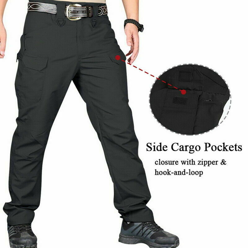 Bukser til mænd vandtætte vindtætte bukser udenfor sportsvandringsbukser arbejdsbukser med flere lommer
