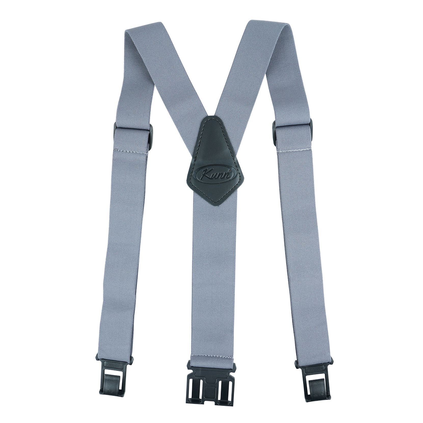 Kunn heren perry bretels, 1.5 cm breed, verstelbare bretels met elastische haaksluiting.: Grijs