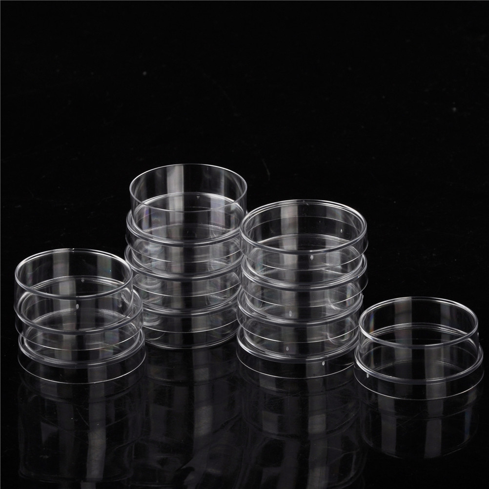 Practical Lab Supply Sterile Petri Dishes with Lids for Lab Plate Bacterial Yeast Chemical Instrument