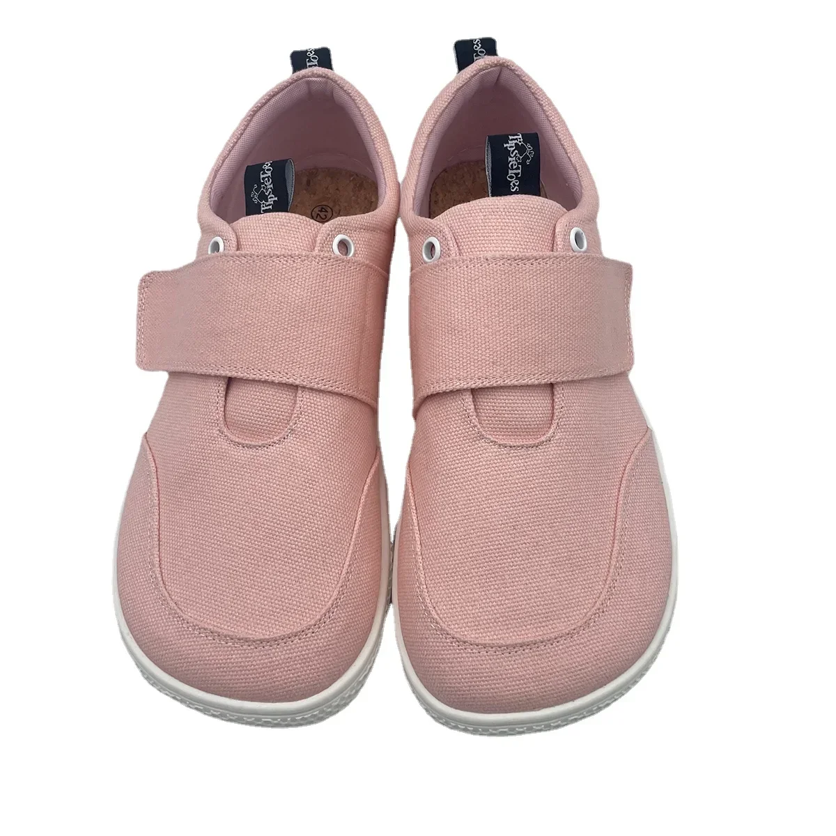 Tipsietoes 2025 Natuurlijk 100% Katoenen Canvas Barefoot Dames Met Platte Zachte Zero Sole Breder Teen Box Lichtgewicht Minimalistisch