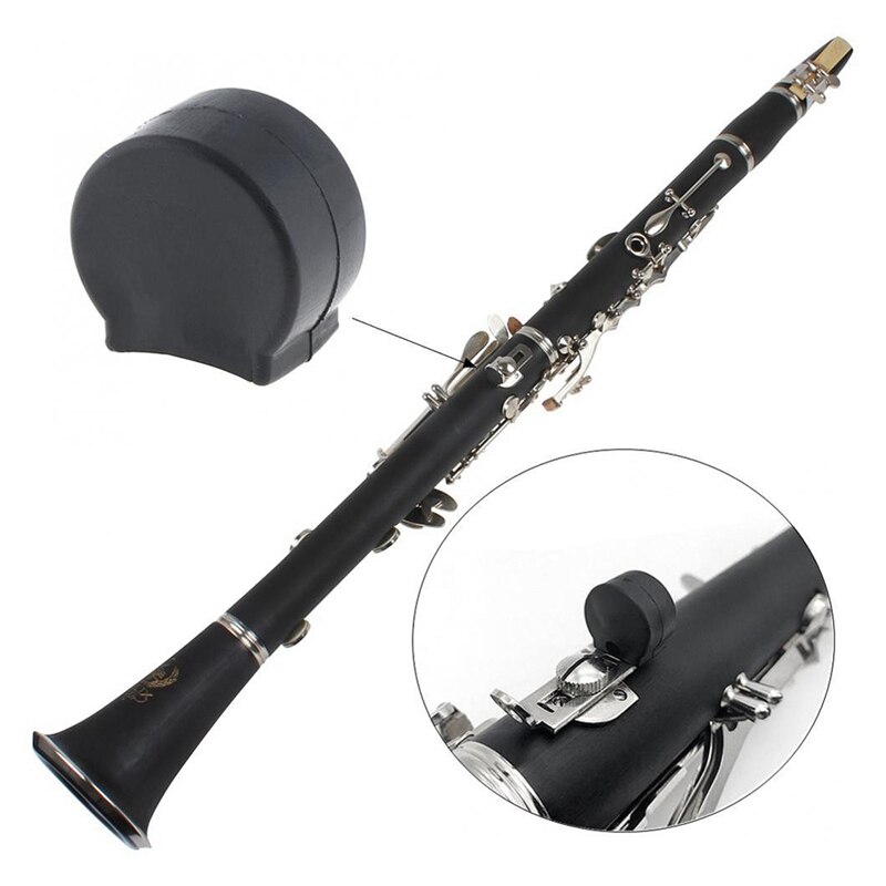 Rubber Clarinet Black Resilient Thumb Rest Saver Cushion Pad Finger Protector Comfortable For Clarinet