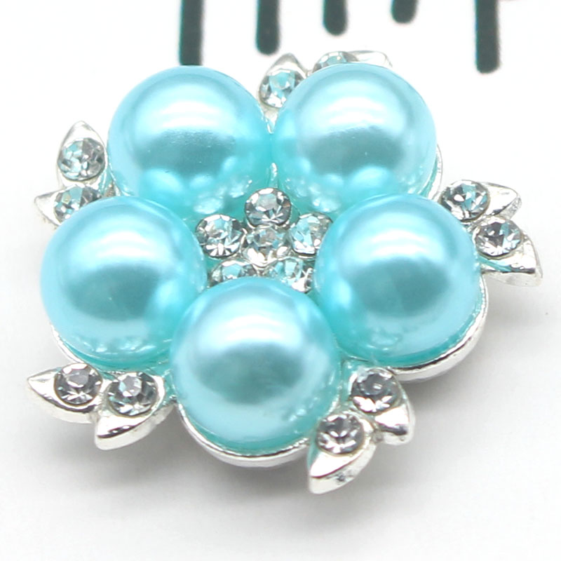 21MM guzik perłowy z kwiatkiem na odzież Diy Manualidades ozdobny kolorowy guzik do szycia Rhinestone do robótek ręcznych: 28