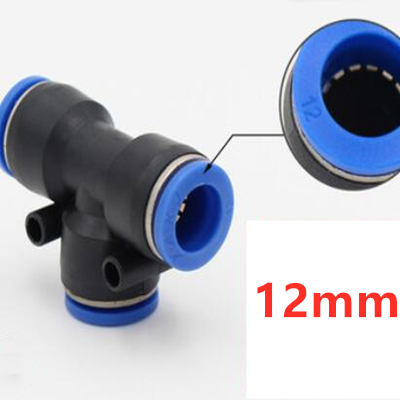 4mm 6mm 8mm 10mm 12mm Pneumatische Slang Plastic 3 Way Tee Quick Connectors Adapters