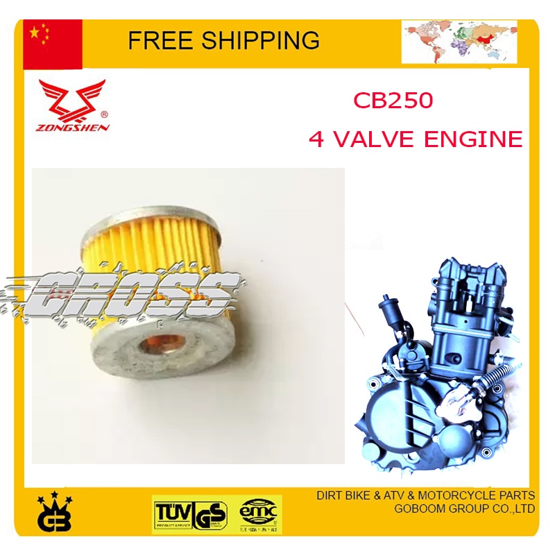 ZONGSHEN CB250 250CC 4 Four Valve Water Cooled Engine oil filter cleaner dirt pit bike atv quad