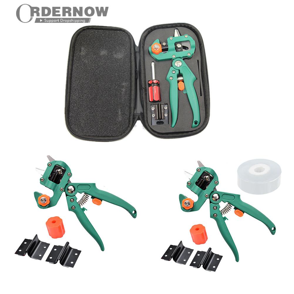 Fruit Plant Tree Secateurs Farming Pruning Shears Branch Cutter Grafting Pruner Scissors Orchard Garden Tools Kit Green
