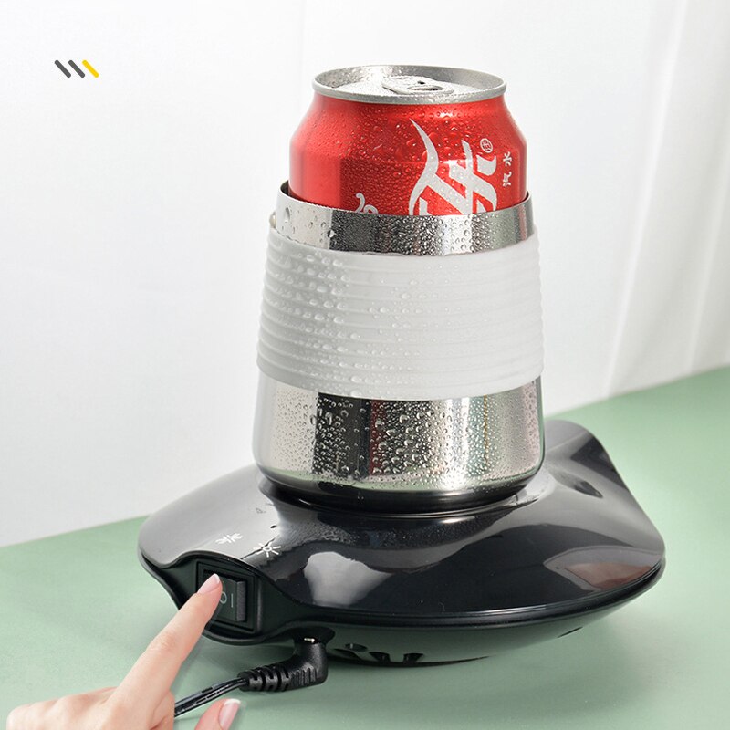2 in 1 Tasse Heizung Kühl Tasse Platte Kühlung Getränke Getränke Können Thermostat Heißer Tee Macher Heizung Bahn Kühler Wärmer Pad