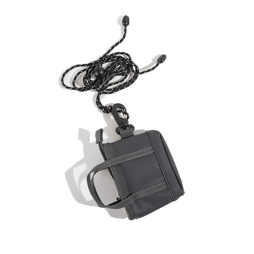 Mini Key Bag Waterdichte Pu Nul Portemonnee Headset Pakket Mini Handtas Hanger Tas Mode Unisex Kleine Messenger Bag: Gray
