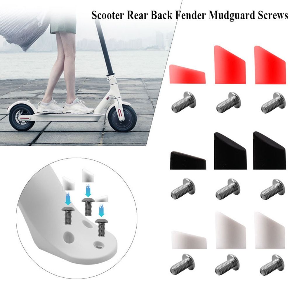Elektrische Schroef Elektrische Scooter Accessoires Plug Cover Spatbord Schroeven Terug Spatbord Schroeven Scooter Rear Onderdelen Rubber Cap