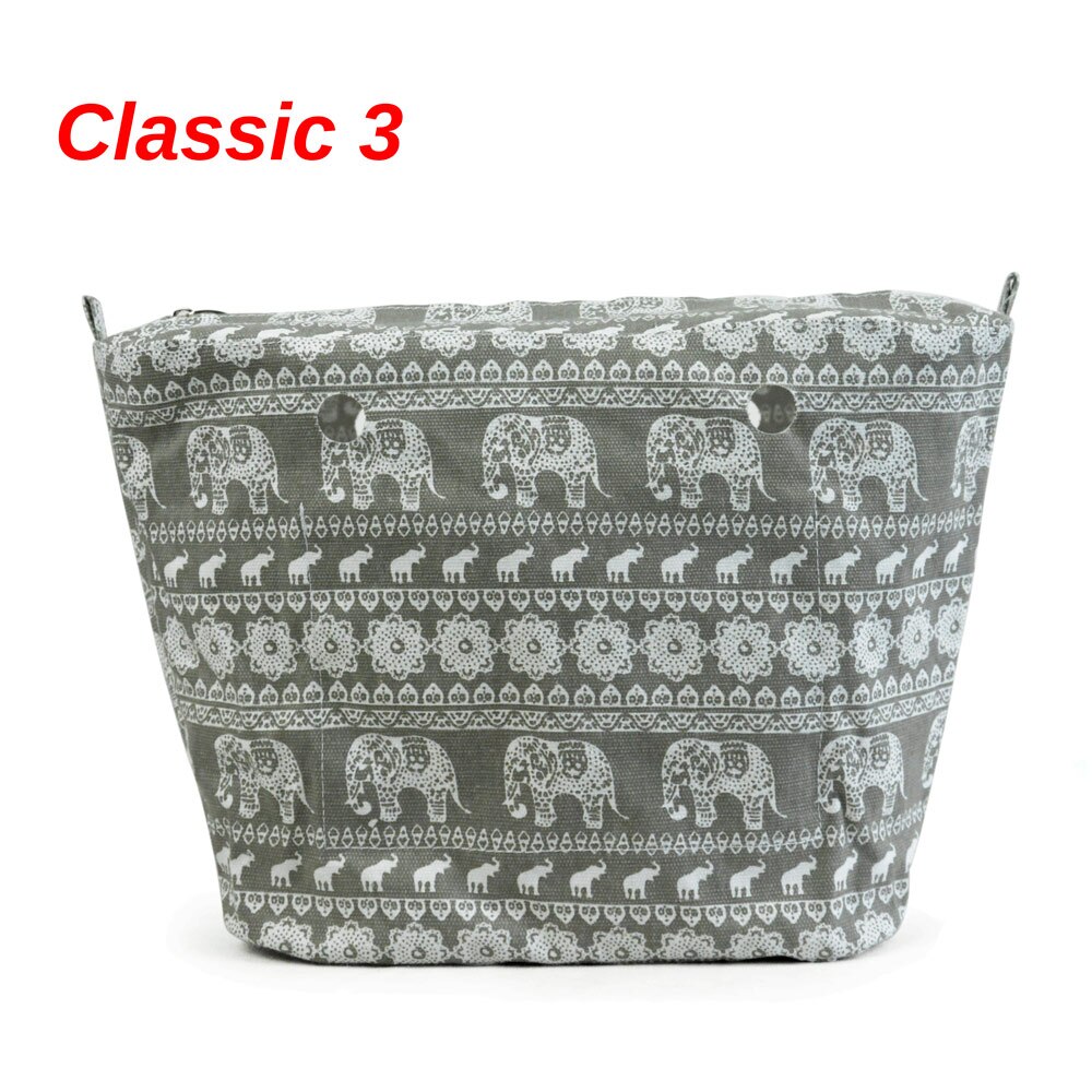 Tanqu Kleurrijke Waterdichte Binnenvoering Insert Ritsvak Voor Klassieke Obag Canvas Binnenzak Voor O Bag: classic 3