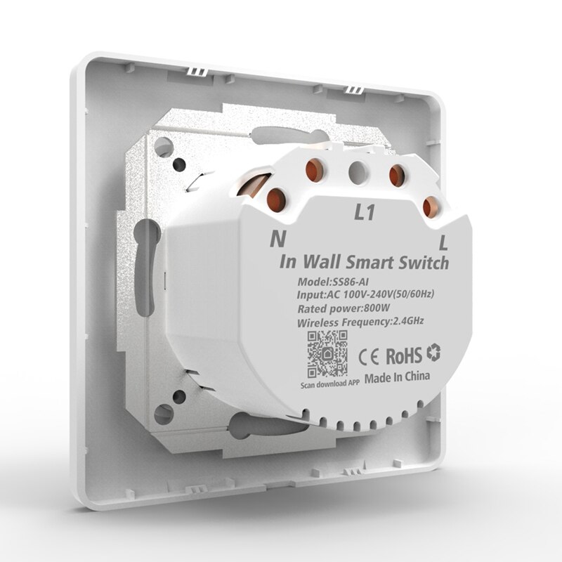 WiFi Smart Light Switch Push Button Smart Life APP Remote Control Works with Alexa Google Home for Voice Control EU