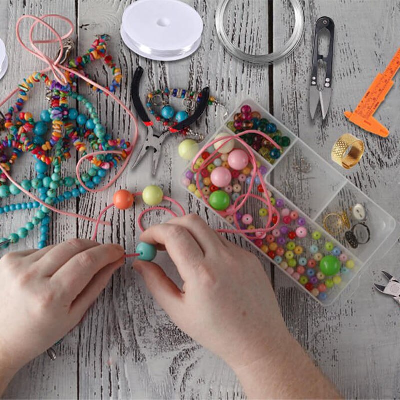 Sieraden Maken Benodigdheden Kit Met Sieraden Gereedschap Sieraden Draden En Sieraden Bevindingen Voor Sieraden Reparatie En Kralen