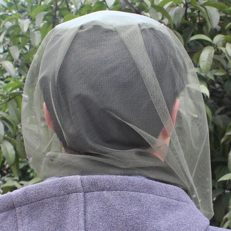 Cabeça ao ar livre máscara facial chapéu net capa anti-mosquito elástico mosquiteiro boné de viagem respirável cabeça malha cobre boné de pesca redes