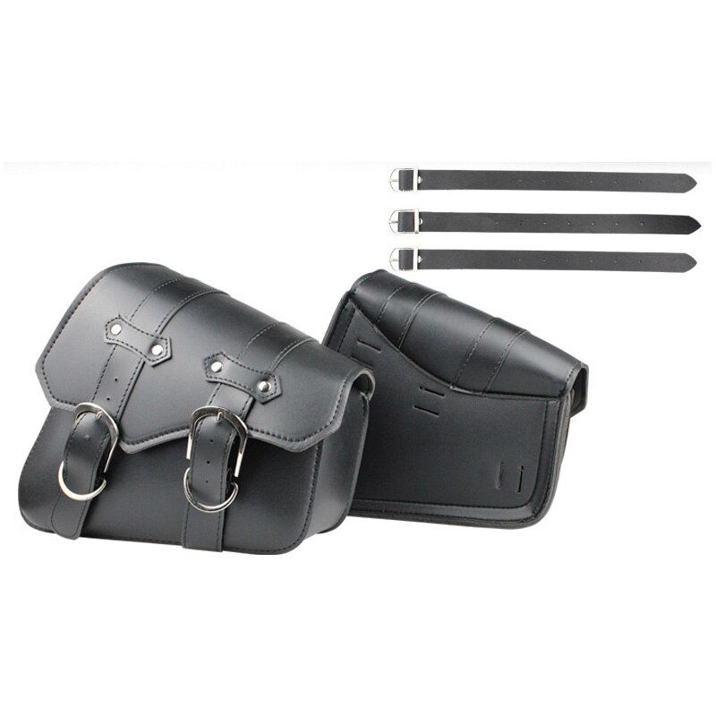 Motorcycle Waterproof Bag Motorcycle Saddle Bags Pu Leather Motorbike Side Tool Bag Out Door Luggage for Sportster XL 883 1200: F pair