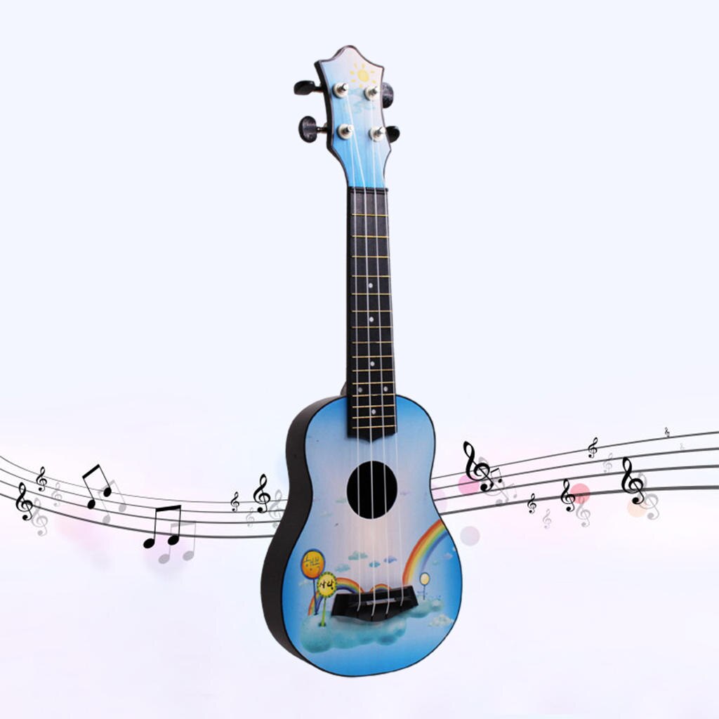 21in Ukulele Small Guitar Musical Instrument Stringed Instruments for Adults Beginner Kids Birthday: Rainbow 