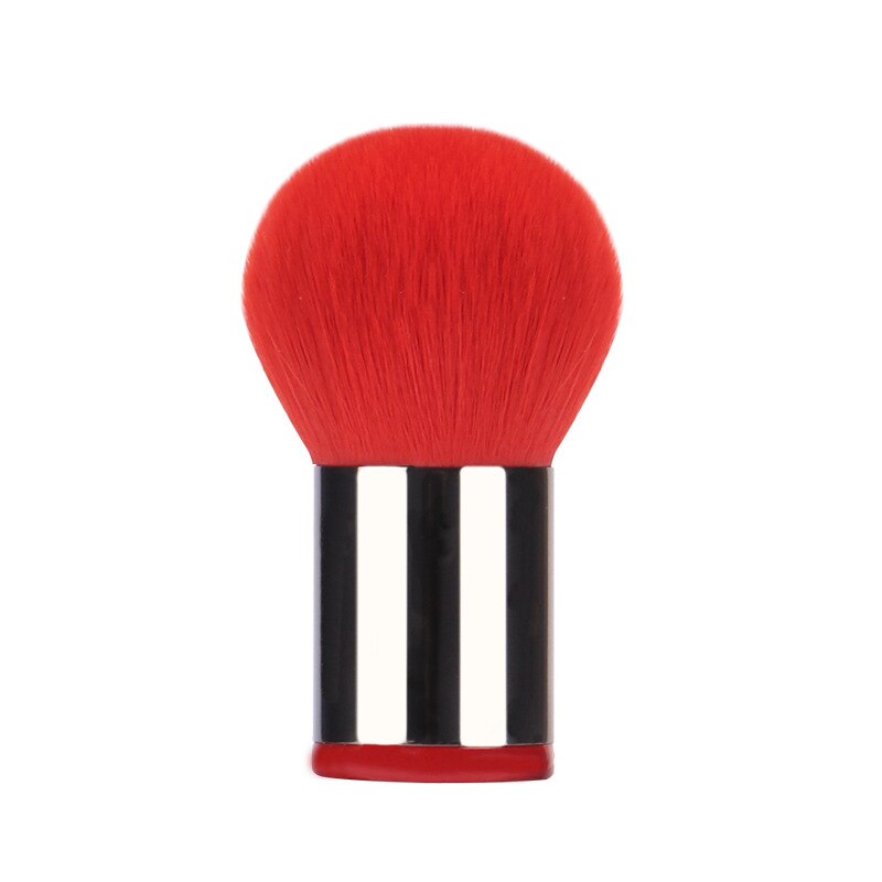 2021New Big Powder Brush Makeup Foundation Blusher Setting Loose Powder Brush Red Synthetic Hair Makeup Tool MUF124