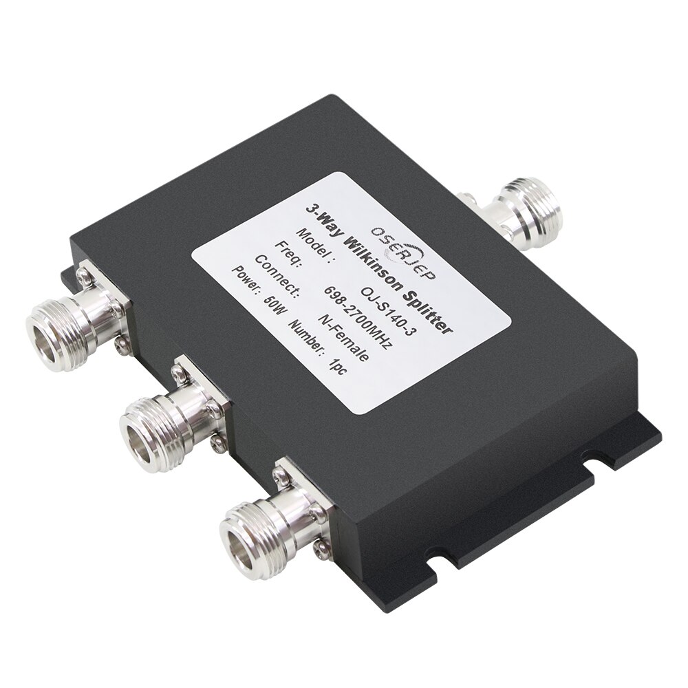 2G 3G 4G 698-2700mhz 3 Weg Micro-streifen Power Splitter N Typ 3-weg Micros Power Divider für Handy Signal Booste