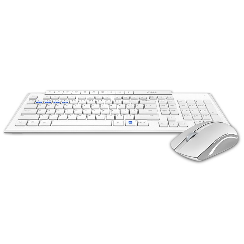 Originele Rapoo 8200M/8200G Multi-mode Stille Draadloze Toetsenbord &amp; Muis Bluetooth3.0/4.0 ,2.4G Draadloze, Schakelen Tussen 3 Apparaten