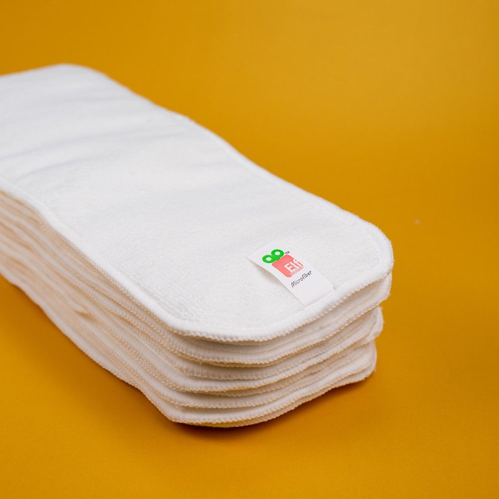 Elf-insertos de pañales reutilizables, mejor microfibra, 3 capas de absorción, accesorios de forro lavables, 6 uds.