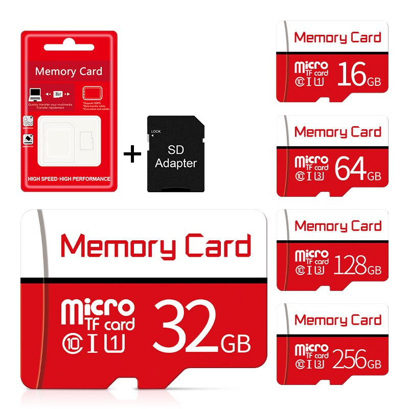 Echt Capaciteit 8Gb 16Gb 32Gb Micro Sd Kaart 64Gb Class10 Geheugenkaart Mini Tf/Sd-kaart 128Gb Tarjeta Micro Sd 64Gb + Adapter